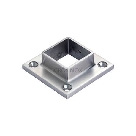 PLATINE SOL/MUR POUR 40X40X2MM,AISI316 BROSSE