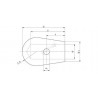 EMBOUT DE TERMINAISON,TROU BORGNE D10,2MM,AISI304 BROSSE