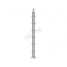 POTEAU SUPPORT D42,4X1,75MM, H958MM,POUR 6 CÂBLES 6MM, AISI304 BROSSE