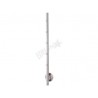 POTEAU A L'ANGLAISE D42,4X2,0MM, H1200MM,5 SUPPORTS DE LISSES, AISI304 BROSSE