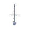 POTEAU DE GARDE-CORPS D42,4 X 2,0 MM,AISI304, 5 SUPPORT DE LISSE