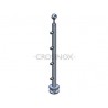 POTEAU DE GARDE-CORPS D42,4 X 2,0 MM,AISI304, 4 SUPPORT DE LISSE