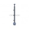 POTEAU DE GARDE-CORPS D42,4 X 2,0 MM,AISI304, 3 SUPPORT DE LISSE