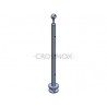 POTEAU DE GARDE-CORPS D42,4 X 2,0 MM,AISI304, 3X TROU DEBOUCH. D12,2