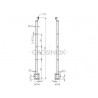 POTEAU ANGLE DE GARDE-CORPS D42,4X2,0MM,AISI304, 6X TROU ANGLE D12,2 MM