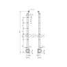 POTEAU ANGLE DE GARDE-CORPS D42,4X2,0MM,AISI304, 10X TROU ANGLE D12,2 M