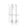 POTEAU ANGLE DE GARDE-CORPS D42,4X2,0MM,AISI304, 12 TROU ANGLE D12,2 MM