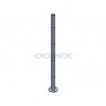 POTEAU DE GARDE-CORPS D42,4 X 2,0 MM,AISI304, 8X TROU ANGLE D10,2 MM