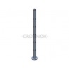 POTEAU DE GARDE-CORPS D42,4 X 2,0 MM,AISI304, 10X TROU ANGLE D10,2 M