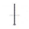 POTEAU DE GARDE-CORPS D42,4 X 2,0 MM,AISI304, 12X TROU ANGLE D10,2 M