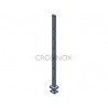 POTEAU DE GARDE-CORPS D40 X 2,0 MM,AISI304 6X TROU DEBOUCH. D10,2M