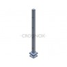 POTEAU DE GARDE-CORPS D40 X 2,0 MM,AISI304 4X TROU DEBOUCH. D12,2M