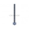 POTEAU DE GARDE-CORPS D40 X 2,0 MM,AISI304 6X TROU DEBOUCH. D12,2M