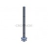 POTEAU DE GARDE-CORPS D40 X 2,0 MM,AISI304 6X TROU ANGLE D12,2 MM,