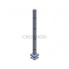 POTEAU DE GARDE-CORPS D40 X 2,0 MM,AISI304 8X TROU ANGLE D12,2 MM,
