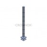 POTEAU DE GARDE-CORPS D40 X 2,0 MM,AISI304 12X TROU ANGLE D12,2MM,