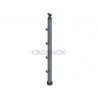 POTEAU DE GARDE-CORPS D42,4 X 2,0 MM,AISI304 MONTAGE RAMPE, 4XSUPPORTS
