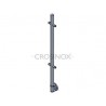 POTEAU DE GARDE-CORPS D42,4 X 2,0 MM,AISI304 AVANCE M. 4 SUPPORTS TÔLE