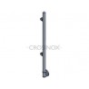 POTEAU DE GARDE-CORPS D42,4 X 2,0 MM,AISI304 AVANCE, 2 PINCES DROITE