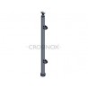 POTEAU DE GARDE-CORPS D42,4 X 2,0 MM,AISI304, MONTAGE RAMPE 2 X GLAS