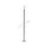 POTEAU SUPPORT D42,4X2,0MM, H970MM,4 PERCAGES, AISI304 BROSSE