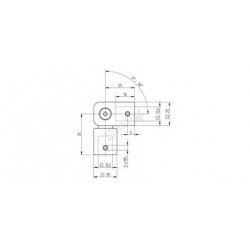 RACCORD ARTICULE 12,2X12,2 MM,AISI304 BROSSE