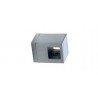 SUPPORT DE LISSE 12,2X12,2MM SUR TUBE PLAT, AISI304 BROSSE