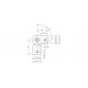 RACCORD ARTICULE 12,2X12,2 MM,AISI316 BROSSE