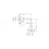 RACCORD D'ANGLE POUR LISSE, ALESAGE 10,2M,AISI304 BROSSE