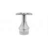 SUPPORT FIXE SUR POTEAU D42,4X2,0MM,PLATINE POUR D42,4MM, AISI304 BROSSE