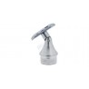SUPPORT ORIENTABLE SUR POTEAU D42,4X2,0MM,PLATINE POUR D42,4MM, AISI304 BROSSE