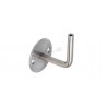SUPPORT MAIN-COURANTE, PLATINE D70X4MM,TARAUDAGE M6, AISI304 BROSSE