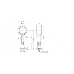 SUPPORT TUBE A ANNEAU,AISI304 BROSSE