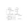 SUPPORT MAIN COURANTE POUR TUBE D42,4MM,AISI316 BROSSE